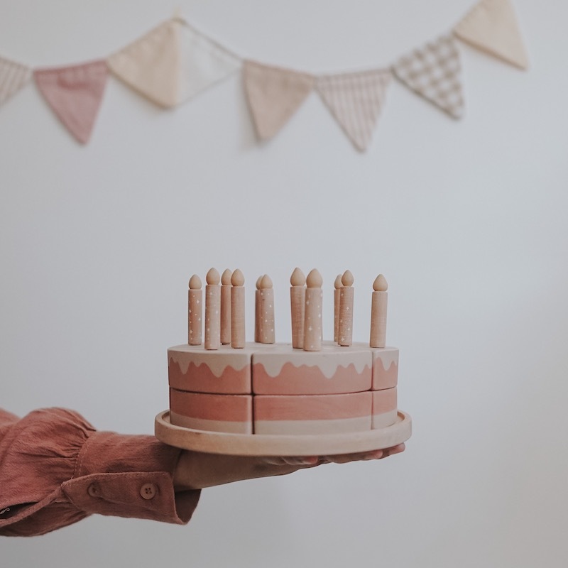 生日蛋糕組合 | 回收木玩