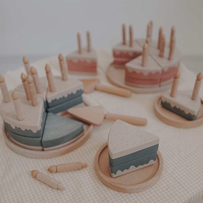 生日蛋糕組合 | 回收木玩