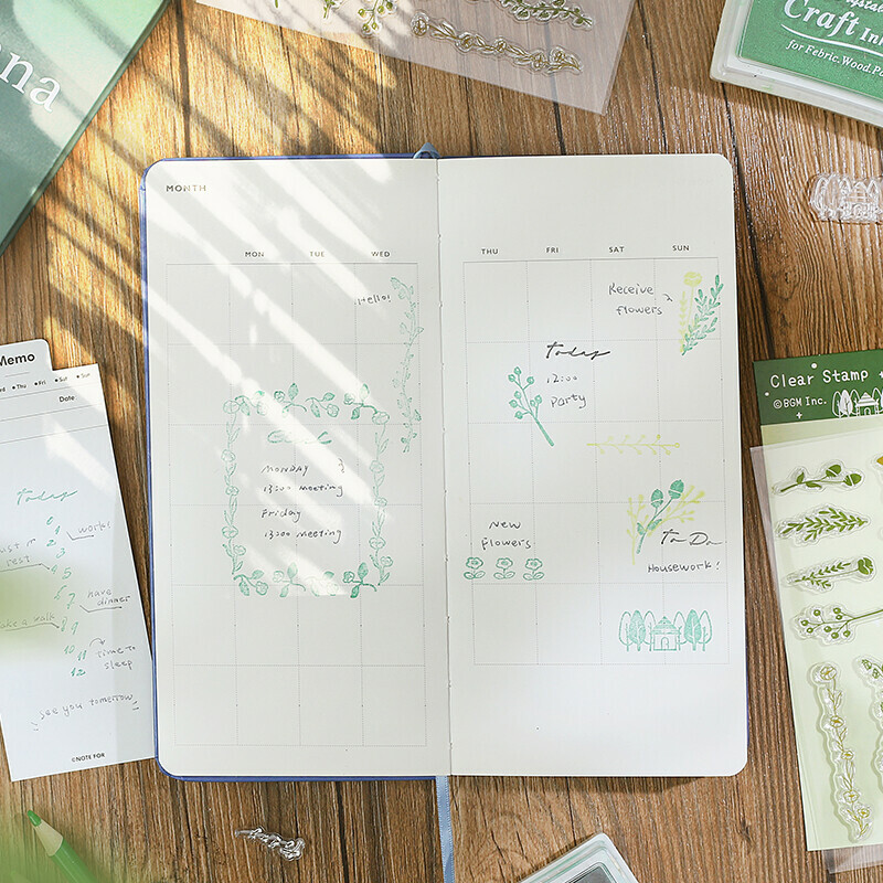 森日記 +Clear Stamp 透明印章組 ｜日本BGM