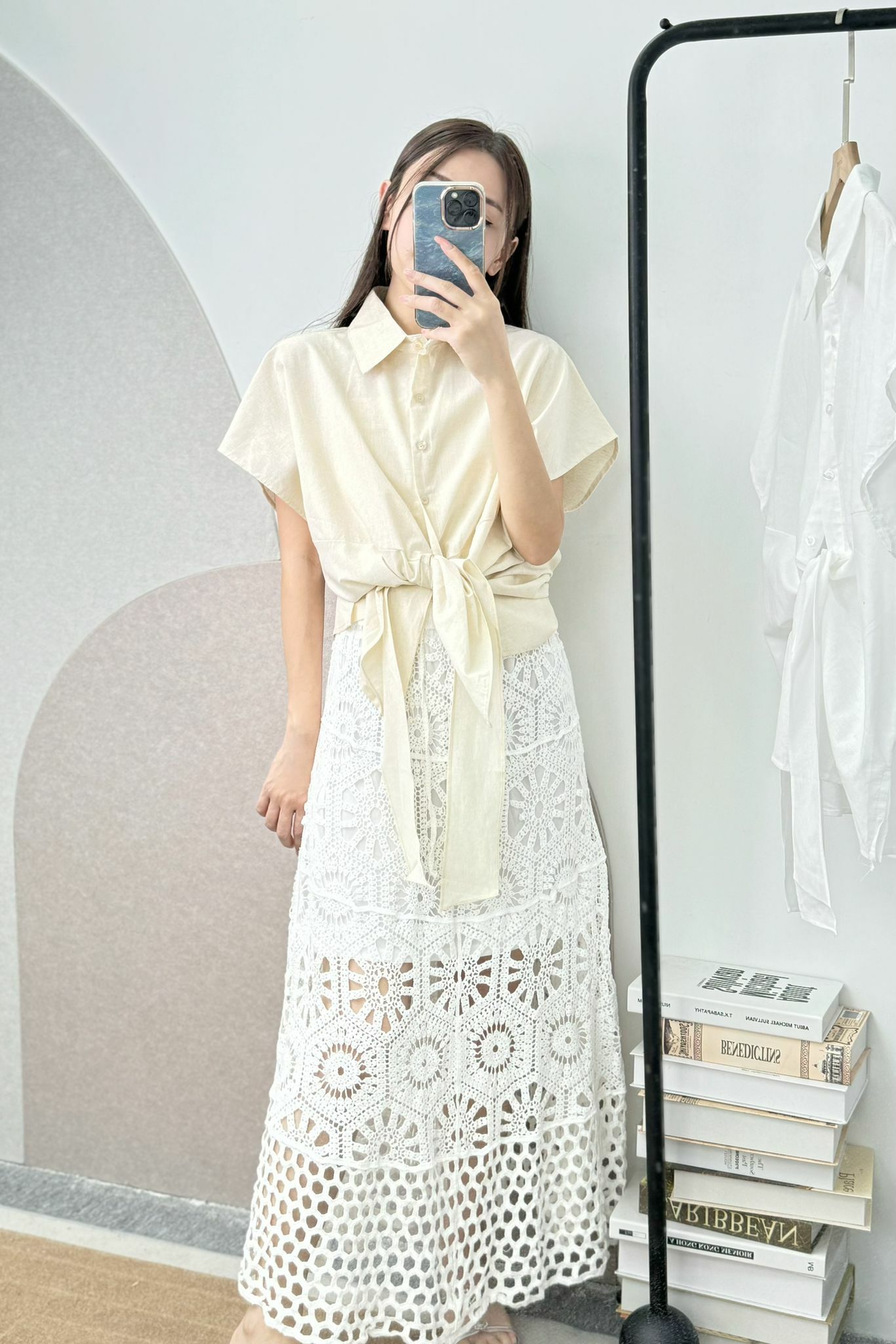 TOP#6251🤍三著抺茶奶綠上衣