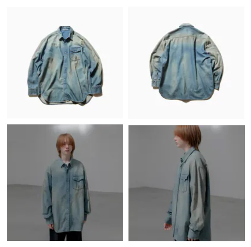 SOPH Uniform Experiment LONG DENIM SHIRT L/S - PRE ORDER ITEM (預訂中)