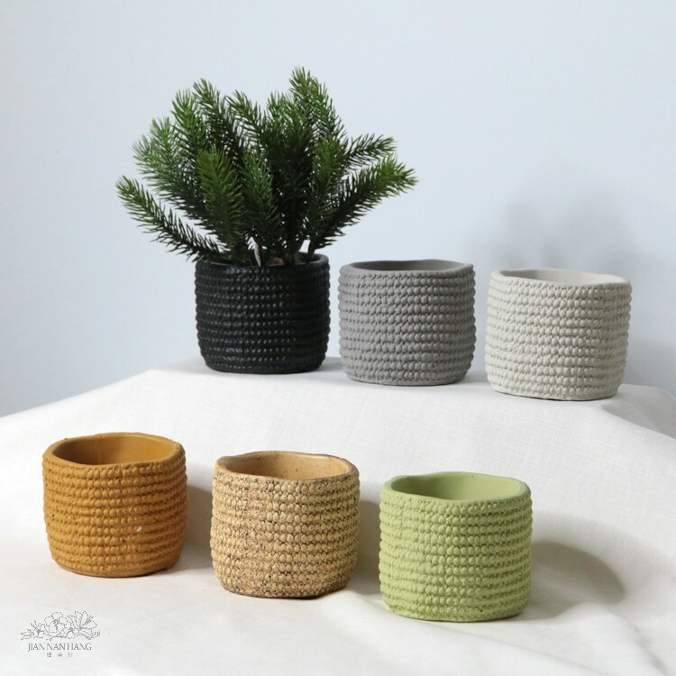 陶瓷花器 北歐花盆 小 6色