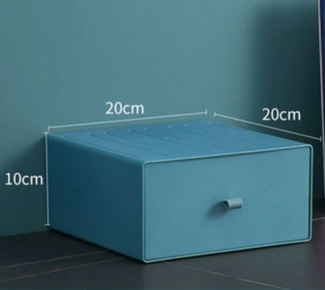 Hot push storage box ([Type A-Quiet Blue]--20*20*10cm)