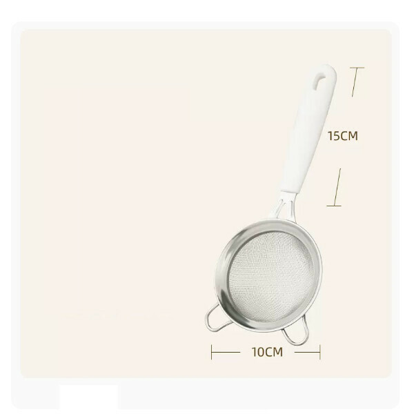 New colander 304 stainless steel household filter sieve Chinese medicine filter residue (304 stainless steel colander small #10)