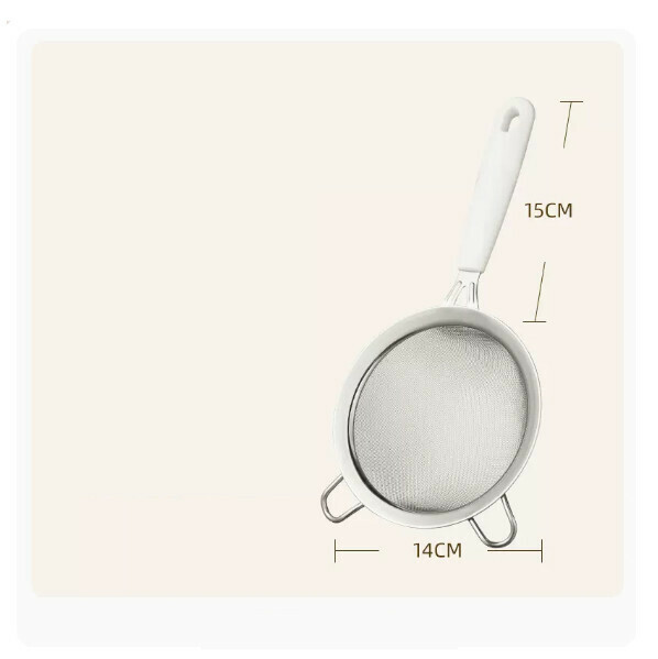 New colander 304 stainless steel household filter sieve Chinese medicine filter residue ([ ⭐ Hot selling recommendation ] 304 stainless steel colander medium #14)