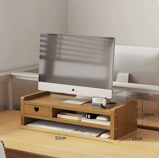 New computer elevated storage rack (with drawer, simple love 1 drawer)
