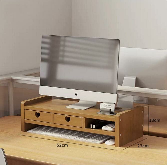 New computer elevated storage rack (with drawers, simple love 2 drawers)