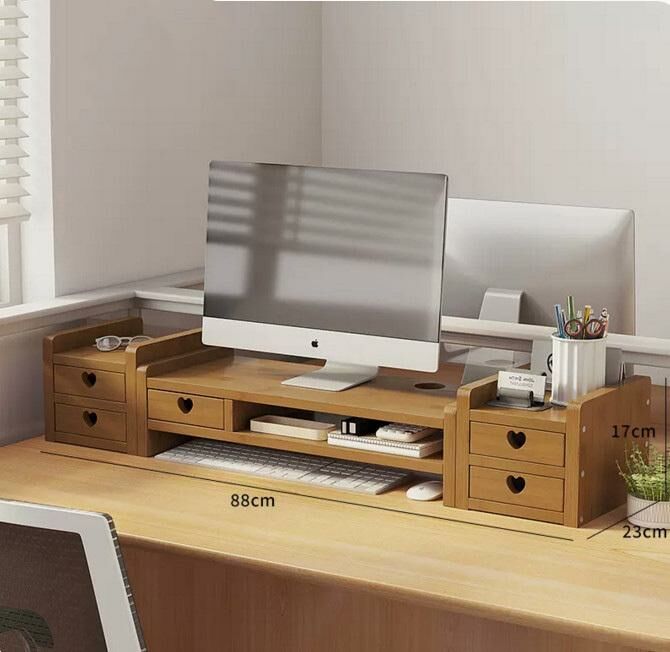 New computer elevated storage rack (combination with drawers, simple love 5 drawers)