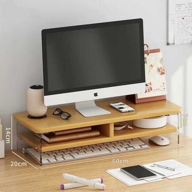 New computer elevated storage rack (60 pairs of acrylic brackets)