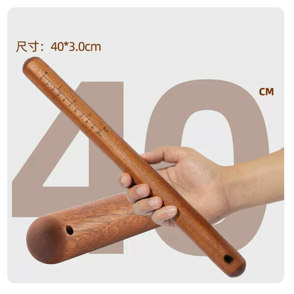Hotly recommended red sandalwood rolling pin solid wood face stick dumpling skin artifact (L40*φ3cm)