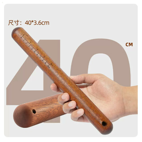 Hotly recommended red sandalwood rolling pin solid wood face stick dumpling wrapper artifact ([bold version] L40* φ 3.6cm)