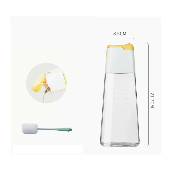 熱推玻璃油壺自動開合油瓶醬油瓶醋壺(【小號】加油鴨450ML)