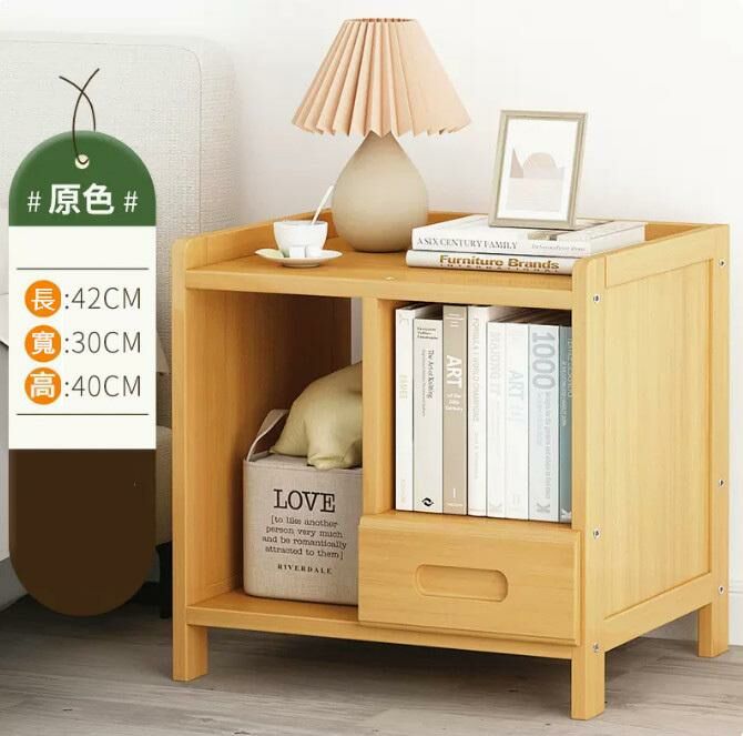 Popular bedside table (original color - single drawer with compartment, 42cm long)
