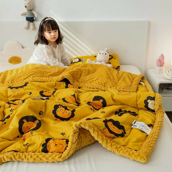 Hot Selling Cotton Blanket Lion King [Pure Cotton Spring and Autumn Quilt] Size [100x150cm]