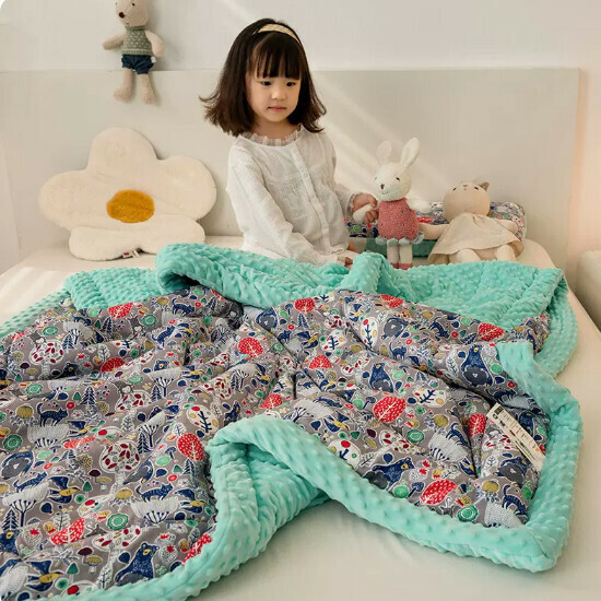 Popular pure cotton blanket Midnight Kingdom [pure cotton spring and autumn quilt] size [120x150cm]