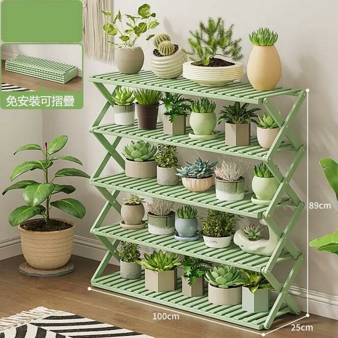 Popular floor-standing flower stand (cardamom color, 5 layers, 100 meters long)