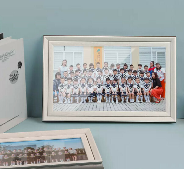 Popular rectangular graduation photo frame (luxury white 8*18 inches [can hold 20.5*46 cm] horizontal bracket)