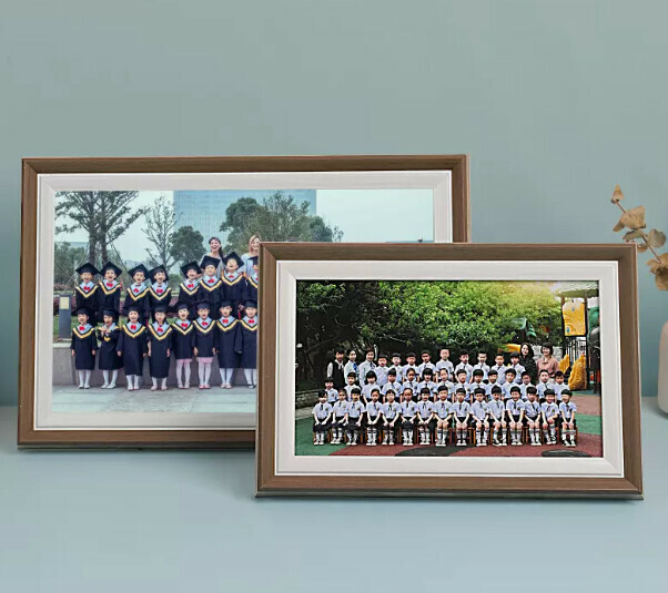 Popular rectangular graduation photo frame (Dark Night Brown 6*10 inches [can hold 15.2*25.5 cm] horizontal bracket)