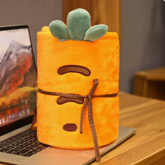 New air conditioning blanket/air conditioning quilt [yellow carrot] size [100x180cm]