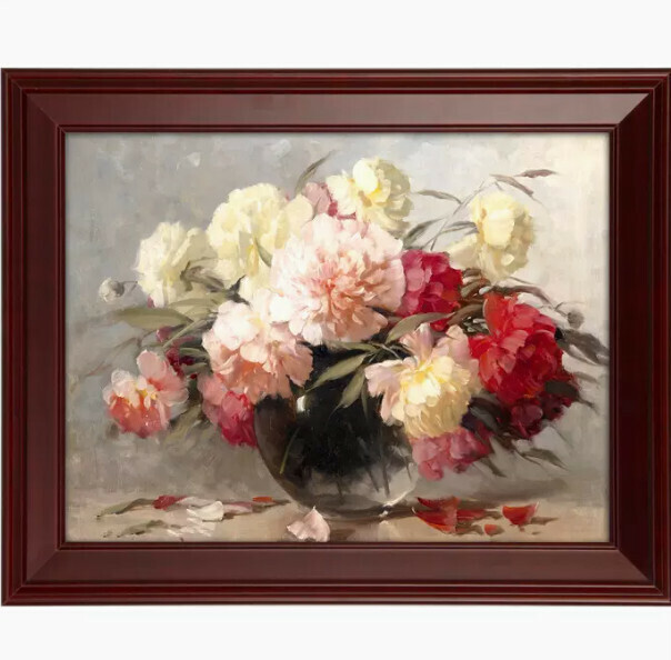 Hot selling Chinese painting frame (mahogany color 36 inches [61*91.4]CM)