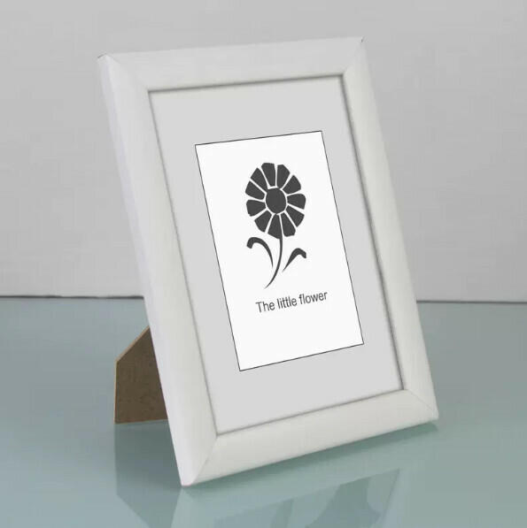 Hot selling solid wood photo frame table (white, large 12 inches [25.4*30.5]CM)