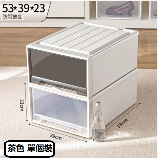 Hot selling wardrobe drawer storage box ([brown] single pack (depth 53*width 39*height 23)