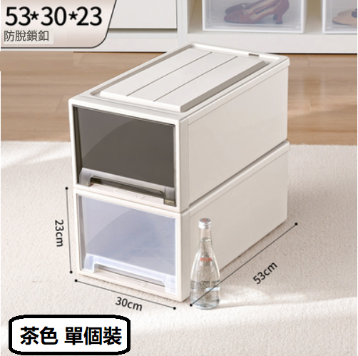 Hot selling wardrobe drawer storage box ([brown] single pack (depth 53*width 30*height 23)