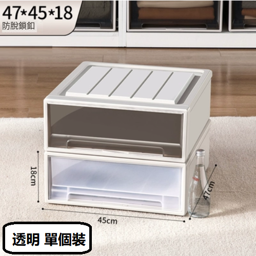 Popular wardrobe drawer storage box ([transparent] single package (depth 47*width 45*height 18)