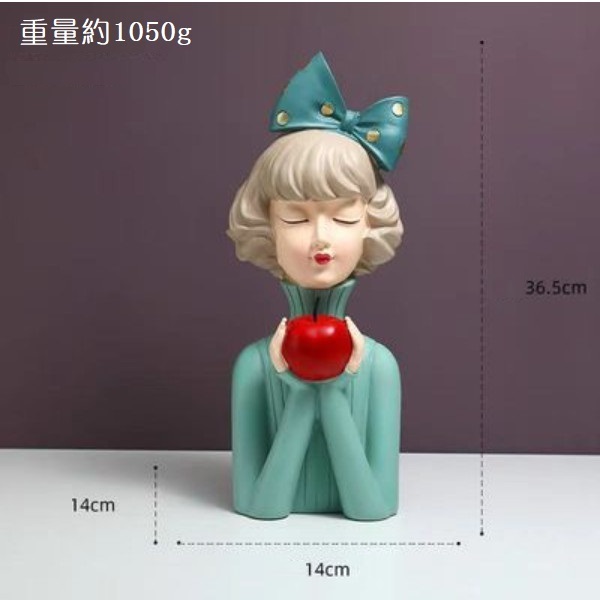 Popular bow girl ornaments (Peaceful Girl-Green)