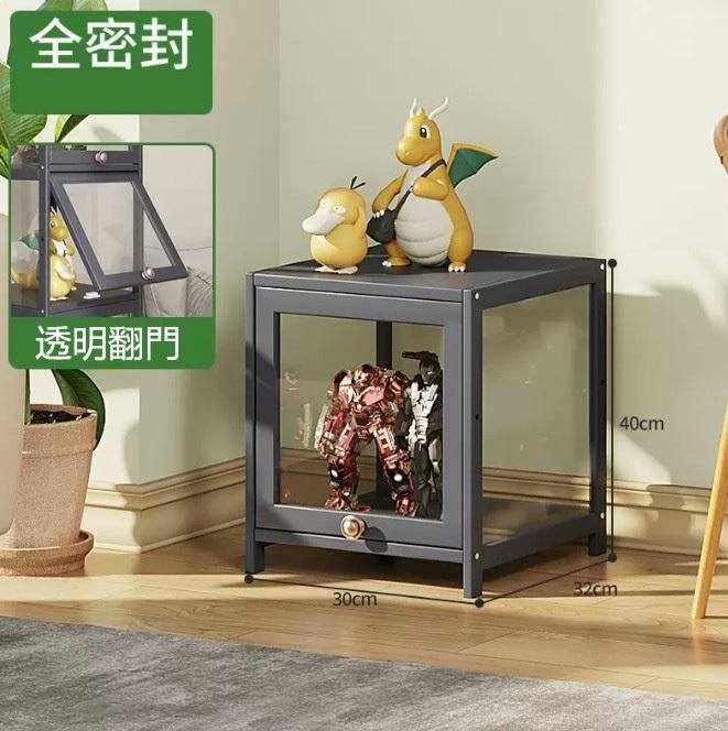 爆款手辦透明展示櫃（全透明 1層30cm長）