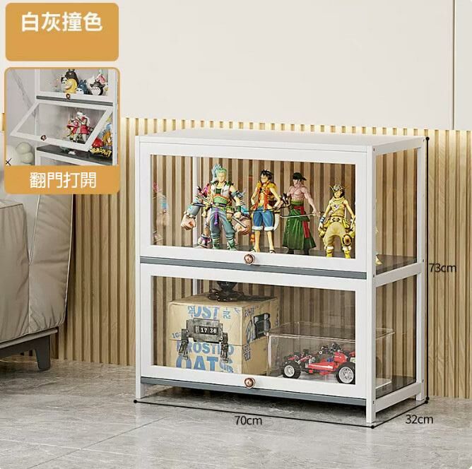 爆款手辦透明展示櫃（全透明 2層70cm長）