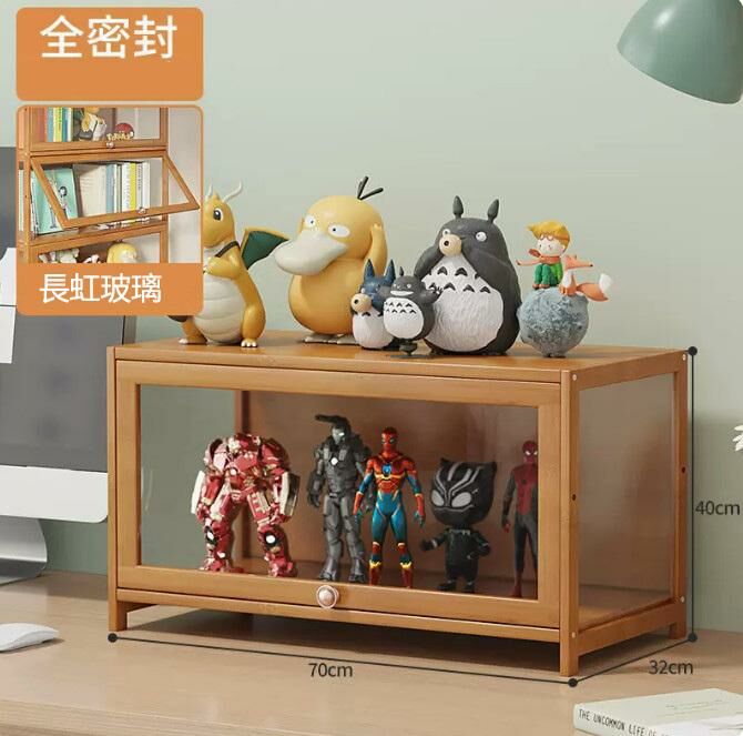 爆款手辦透明展示櫃（透明 1層70CM長）