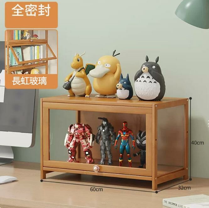 爆款手辦透明展示櫃（透明 1層60CM長）
