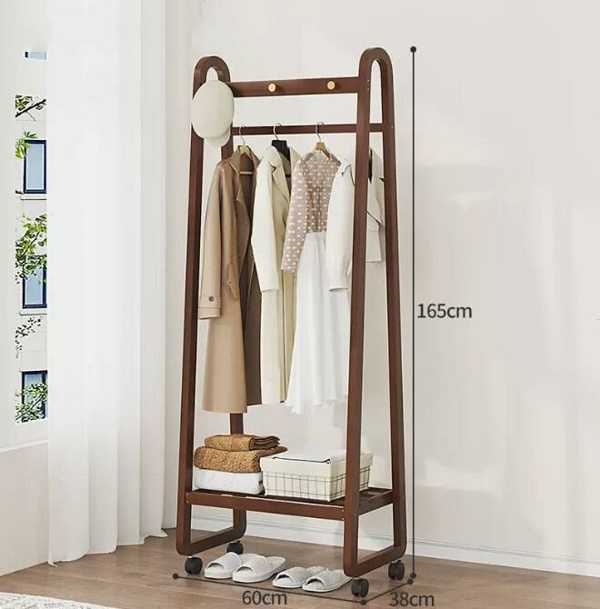 New coat rack (60 models in walnut color - with wheels)