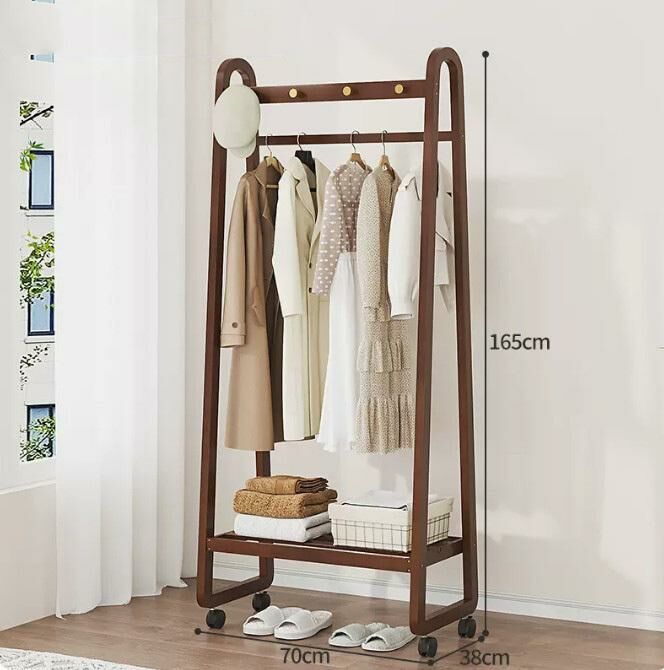 New coat rack (70 models in walnut color - with wheels)