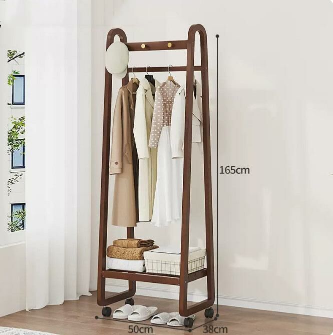 New coat rack (50 models in walnut color - with wheels)