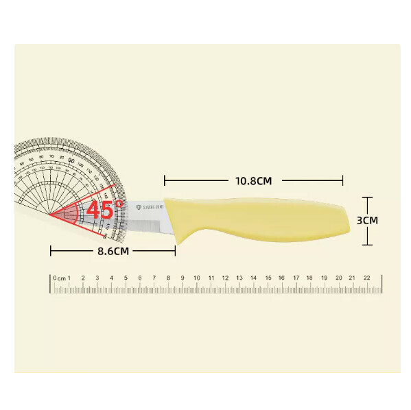 New kitchen knife, special vegetable cutting knife, food supplement knife, fruit knife (yellow)