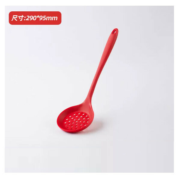 New silicone spatula, non-stick pan, high temperature resistant cooking spatula, soup spoon, kitchen utensils (special colander for non-stick pan [food grade silicone/high temperature resistant 220℃])