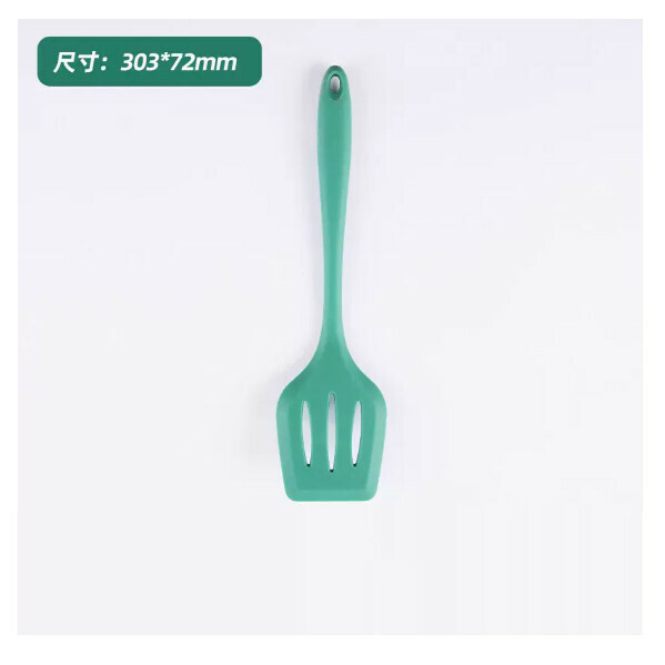 新款矽膠鍋鏟不粘鍋耐高溫炒菜鏟子湯勺廚具(矽膠煎鏟【輕鬆翻炒不傷鍋】青磁色系列)