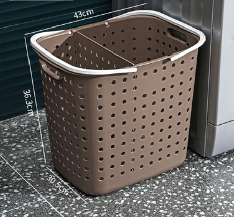 Hot Selling Storage Basket (Brown - Round Hole Style [Upgraded with Partition])