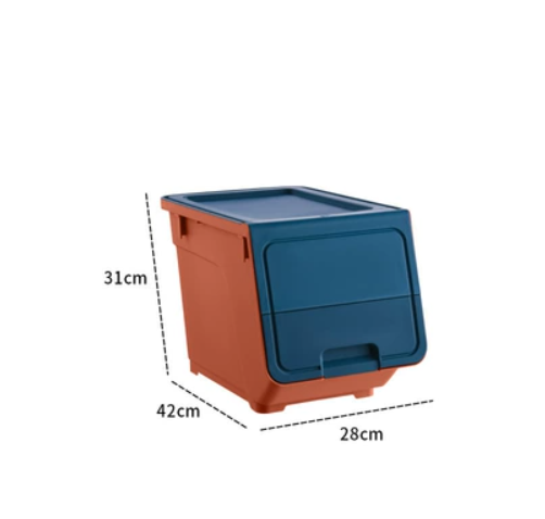 Hot selling storage box (amber red [42*31*28cm] with wheels)