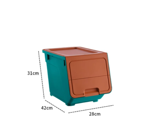 Hot selling storage box (green [42*31*28cm] with wheels)