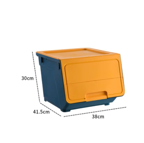 Hot-selling storage box (dark blue [41.5*30*38cm] with wheels)