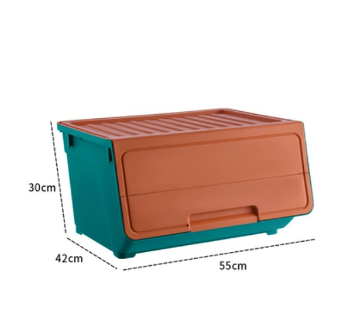 Hot selling storage box (green [42*30*55cm] with wheels)