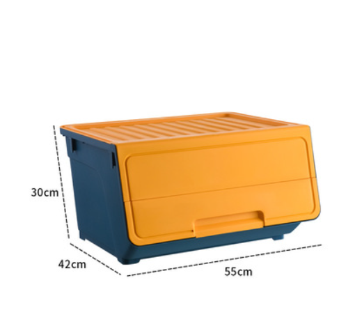 Hot selling storage box (dark bird blue [42*30*55cm] with wheels)