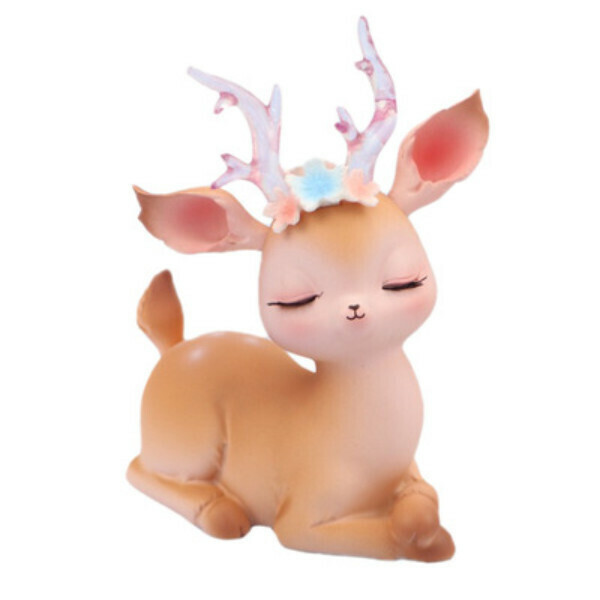 New Nordic style deer ornaments (4A large flowery deer)