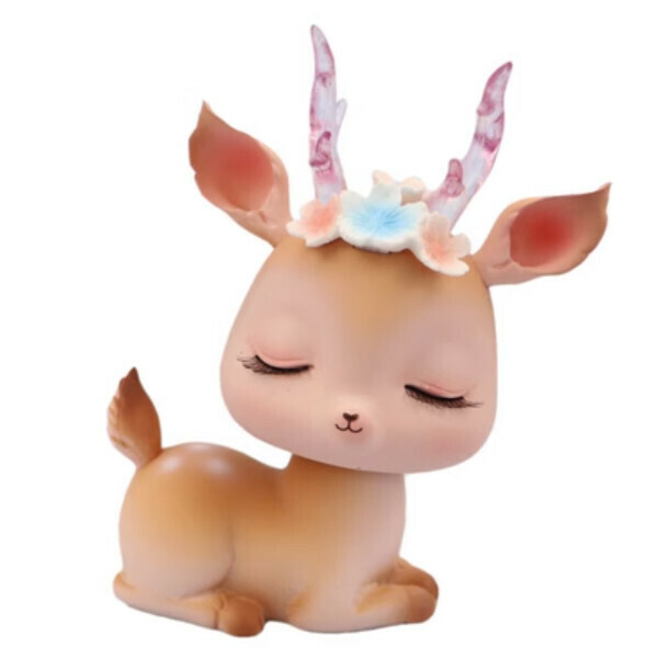 Popular Nordic style deer ornaments (8A brown bobble head deer)