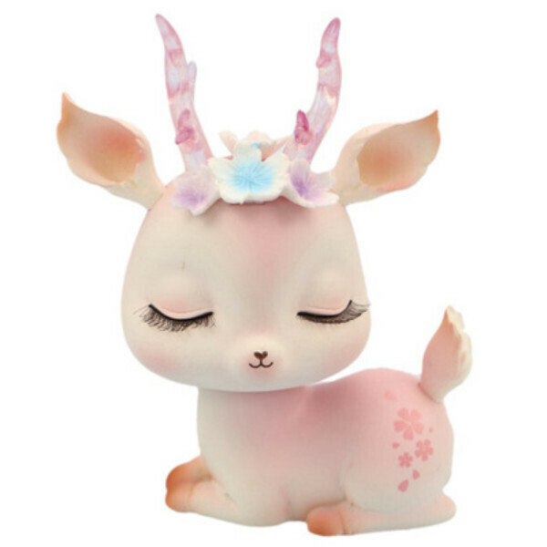 Popular Nordic style deer ornaments (7B pink bobble head deer)
