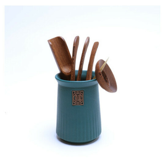 熱推六君子泡茶工具茶刀針夾茶道配件【福順綠雞翅木】