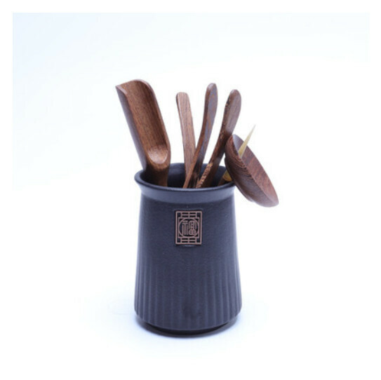 熱推六君子泡茶工具茶刀針夾茶道配件【福順雞翅木】